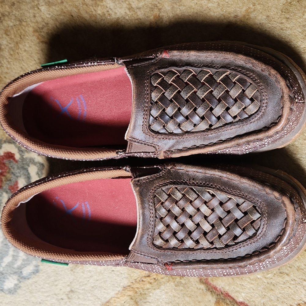 Twisted X Women's Slip-On Shoes in Brown and Tan